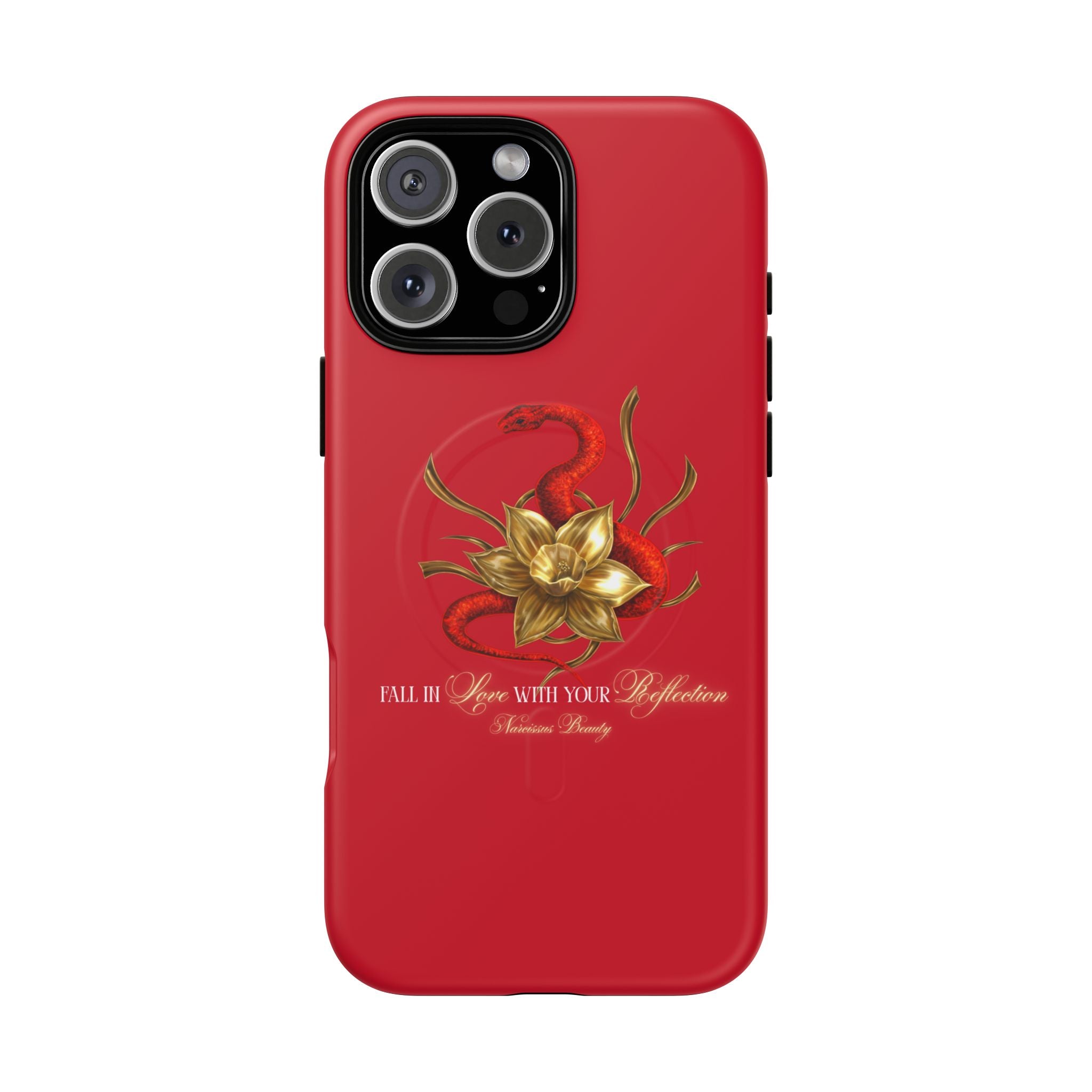 "Snake in the Garden" Tough Phone Case (Red)