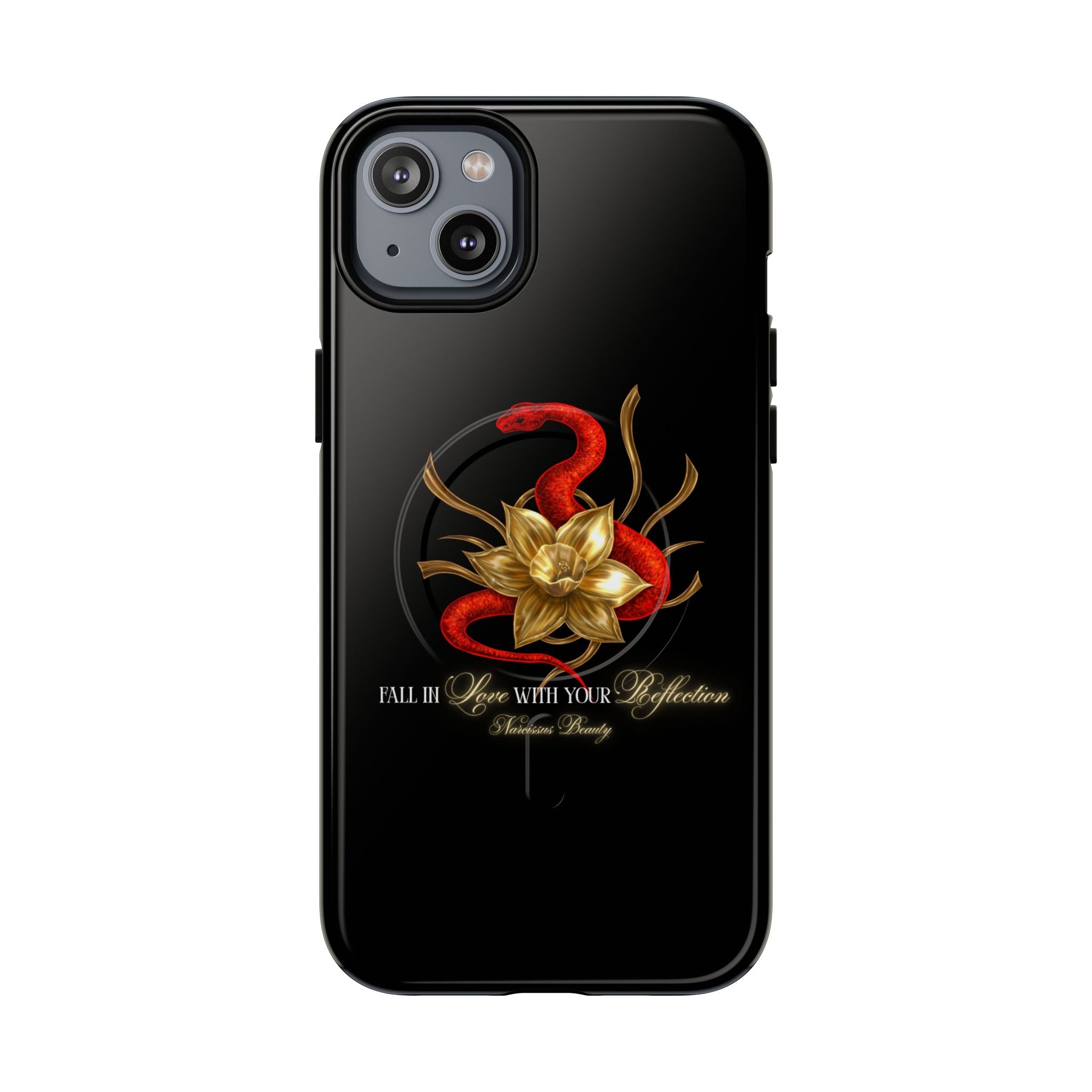 "Snake in the Garden" Tough Phone Case (Black)