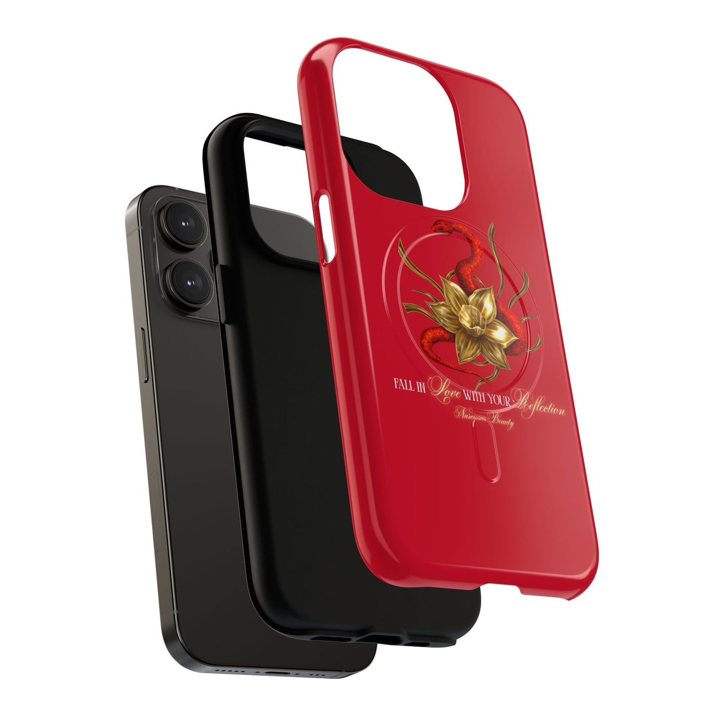 "Snake in the Garden" Tough Phone Case (Red)