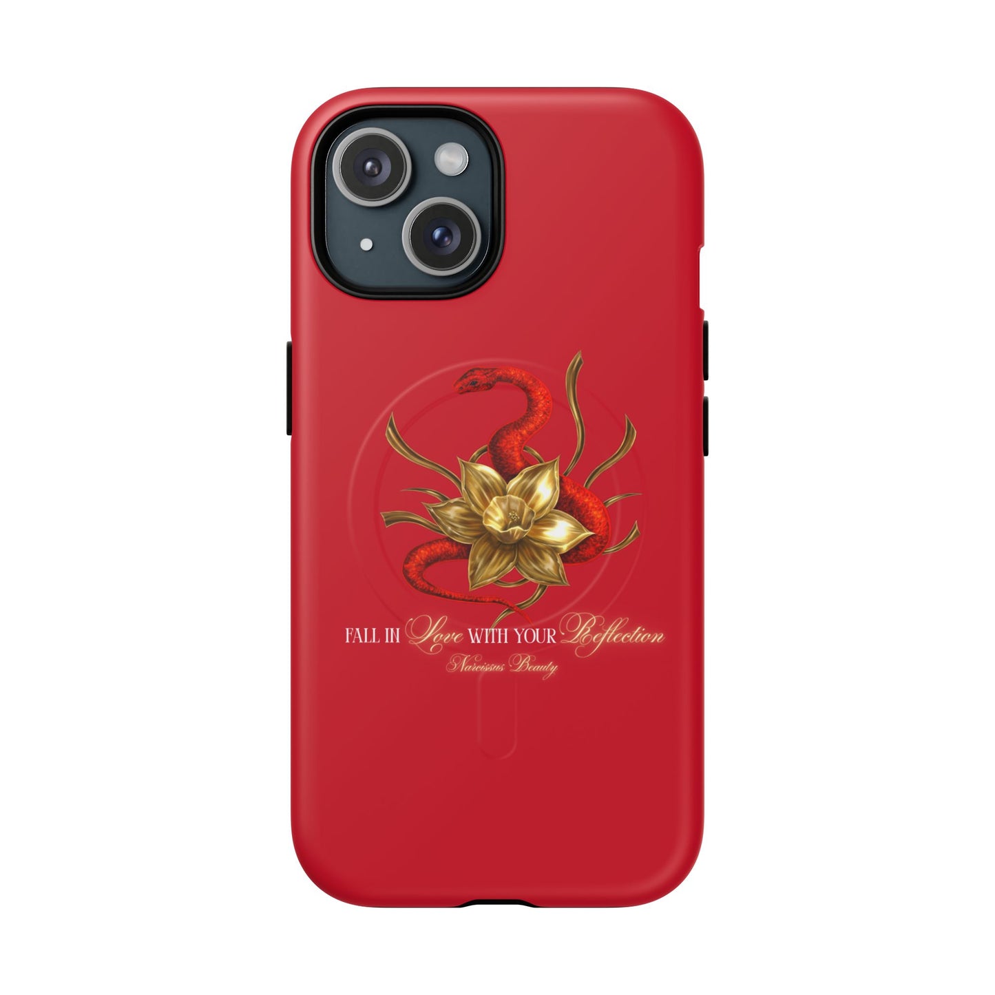"Snake in the Garden" Tough Phone Case (Red)
