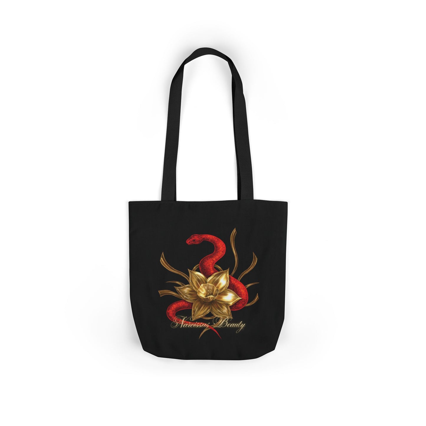 "Snake in the Garden" Canvas Tote Bag