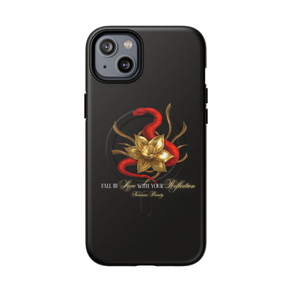 "Snake in the Garden" Tough Phone Case (Black)