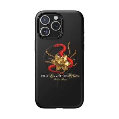 "Snake in the Garden" Tough Phone Case (Black)