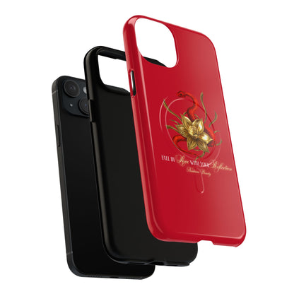 "Snake in the Garden" Tough Phone Case (Red)