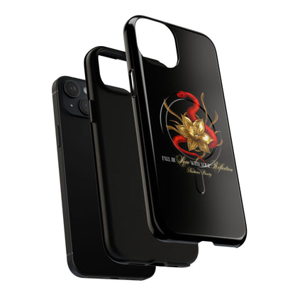 "Snake in the Garden" Tough Phone Case (Black)