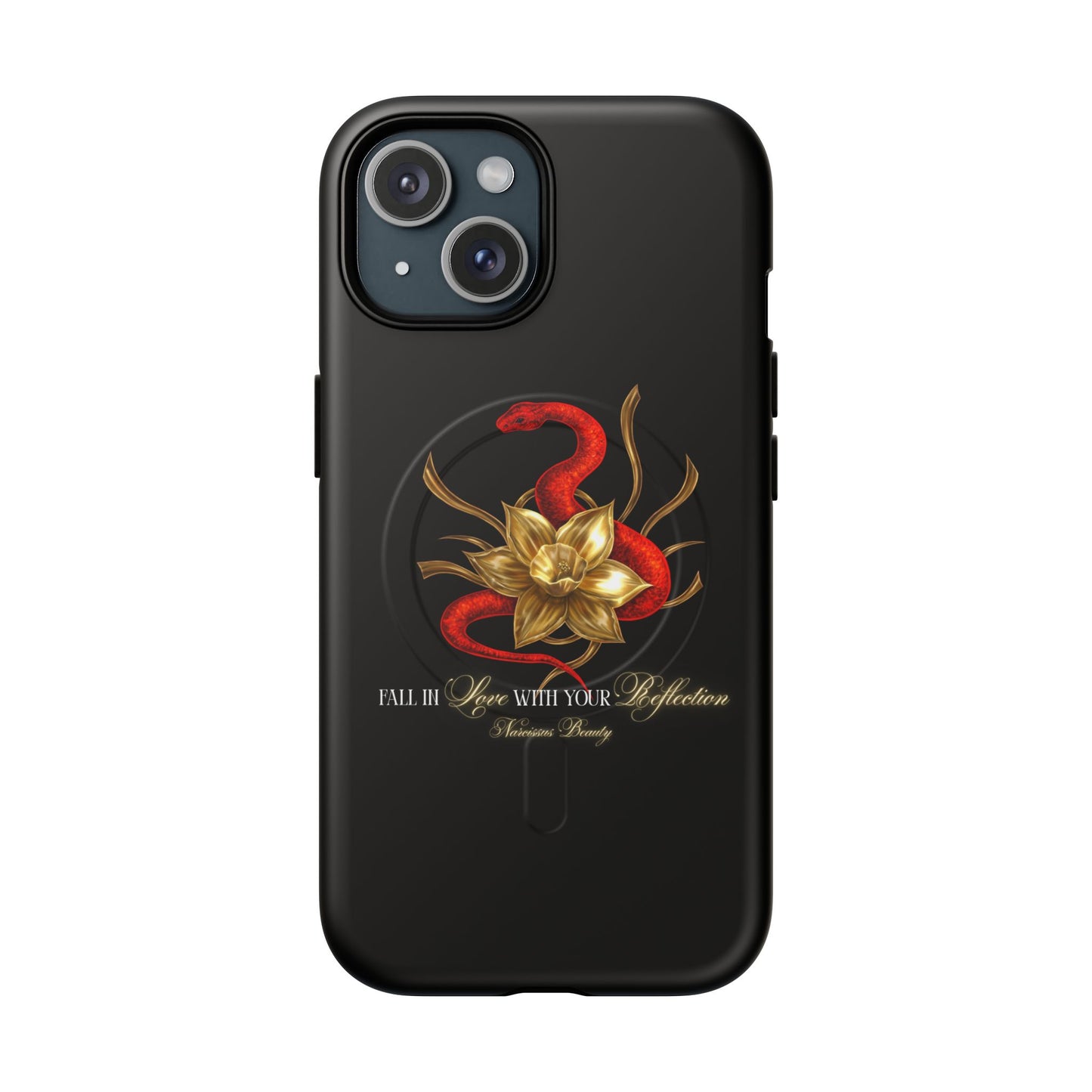 "Snake in the Garden" Tough Phone Case (Black)