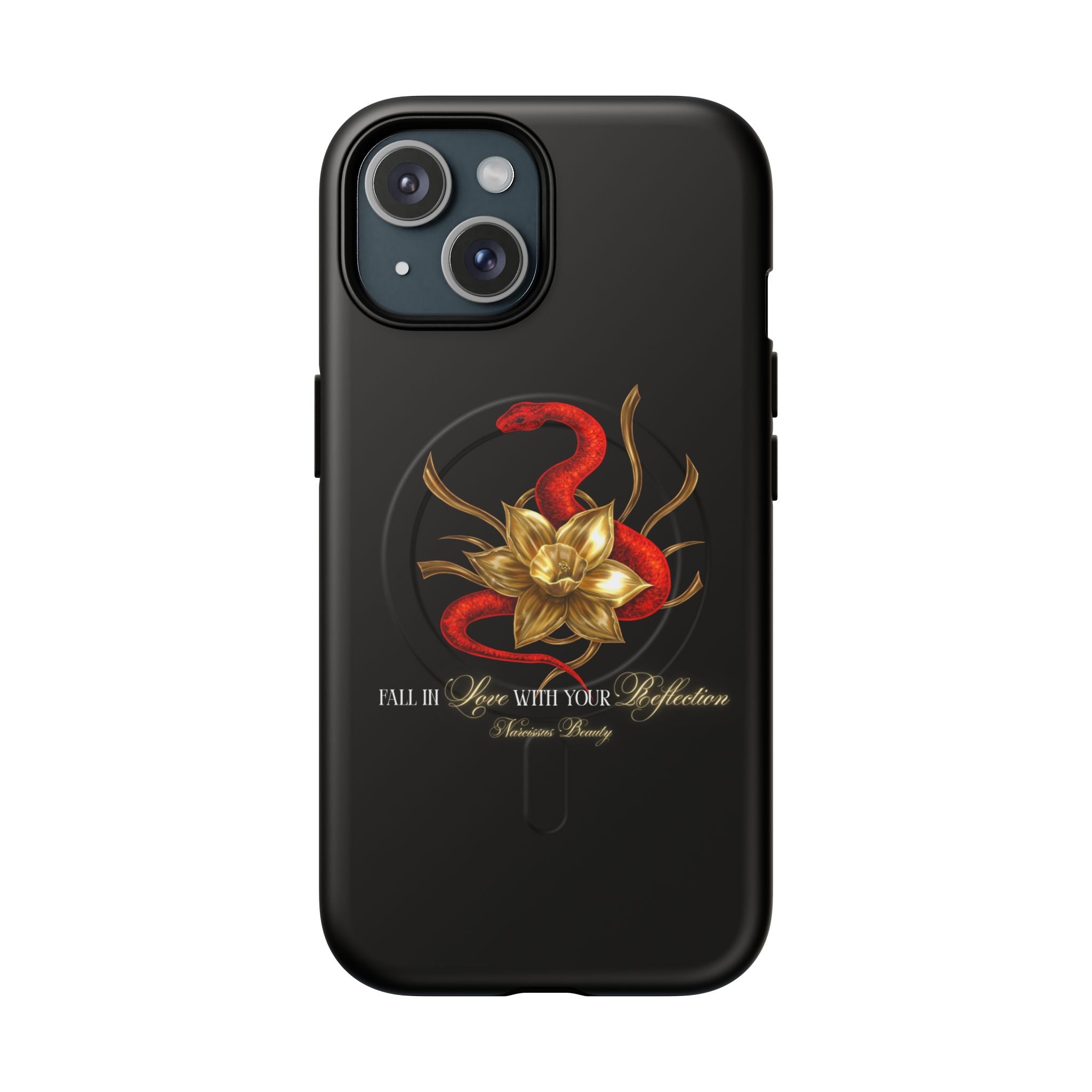 "Snake in the Garden" Tough Phone Case (Black)