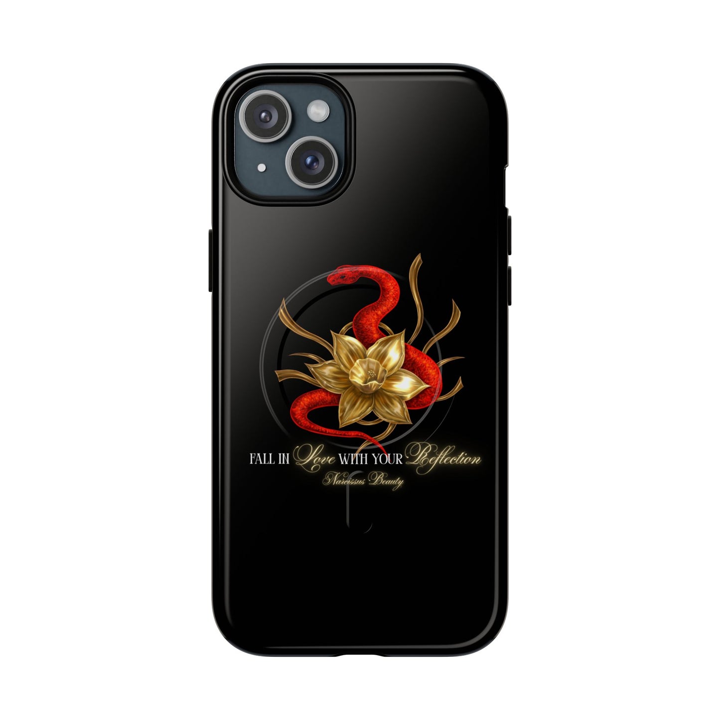 "Snake in the Garden" Tough Phone Case (Black)