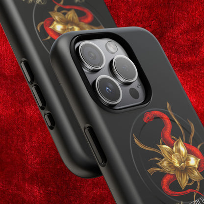 "Snake in the Garden" Tough Phone Case (Black)