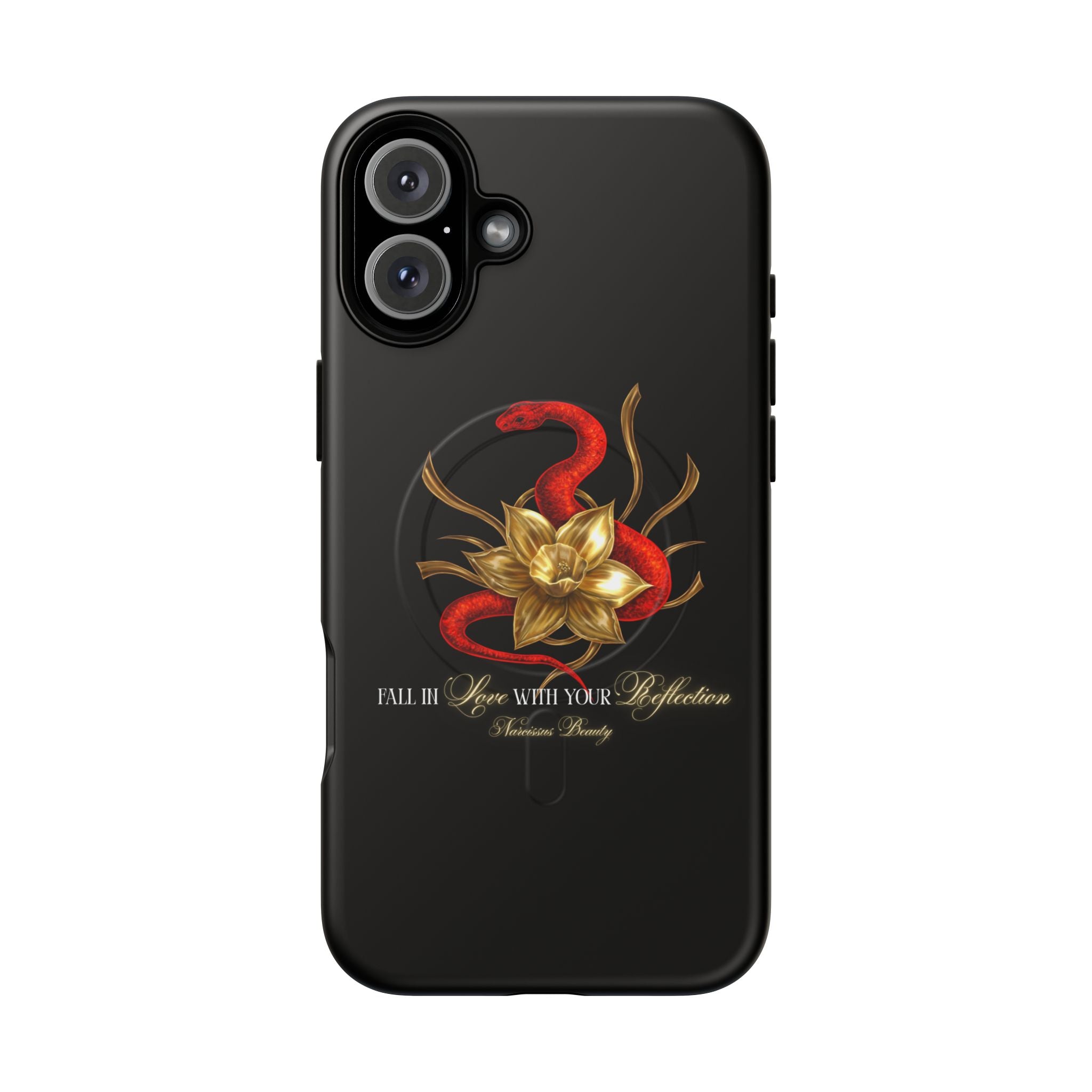 "Snake in the Garden" Tough Phone Case (Black)