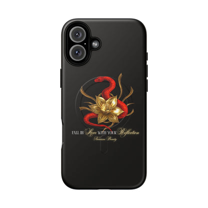 "Snake in the Garden" Tough Phone Case (Black)