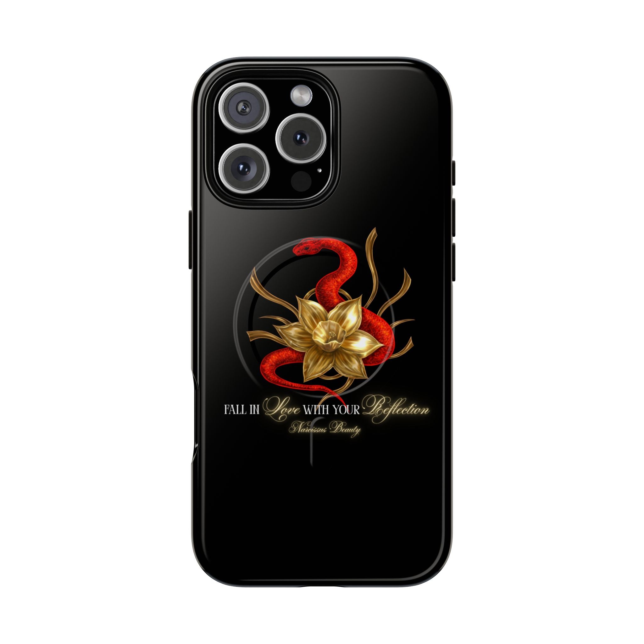 "Snake in the Garden" Tough Phone Case (Black)