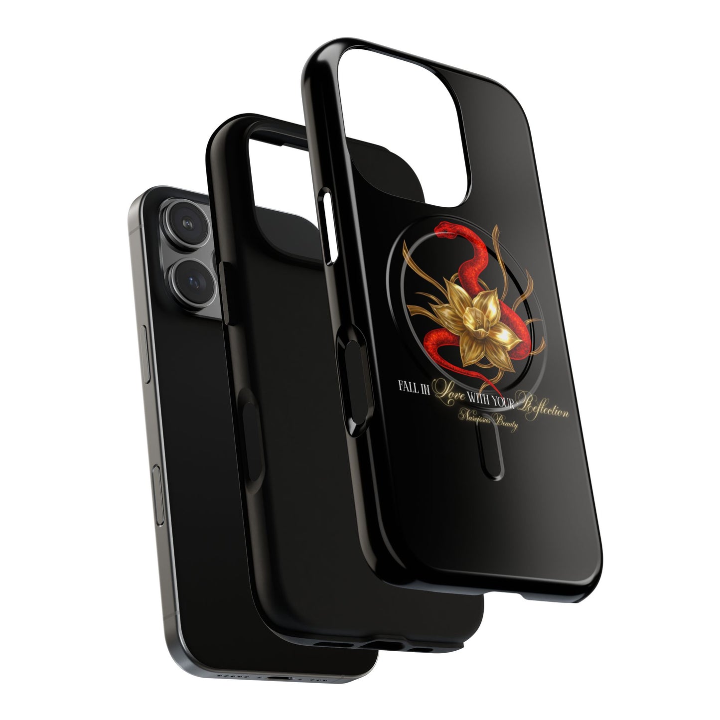 "Snake in the Garden" Tough Phone Case (Black)