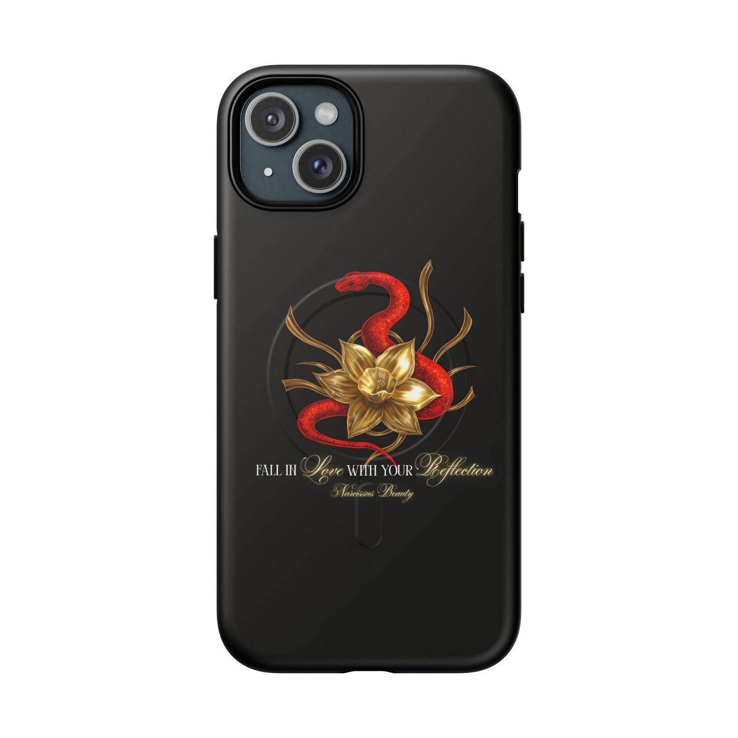 "Snake in the Garden" Tough Phone Case (Black)