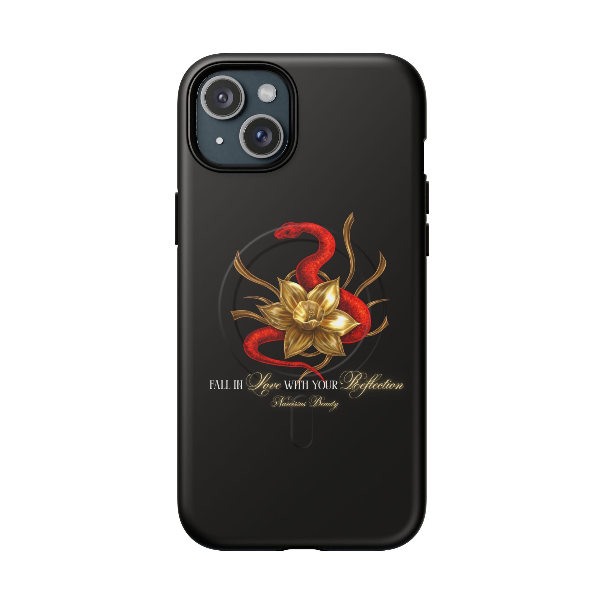 "Snake in the Garden" Tough Phone Case (Black)