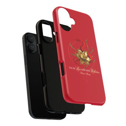 "Snake in the Garden" Tough Phone Case (Red)