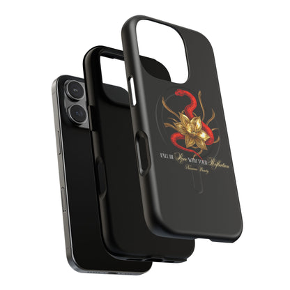 "Snake in the Garden" Tough Phone Case (Black)