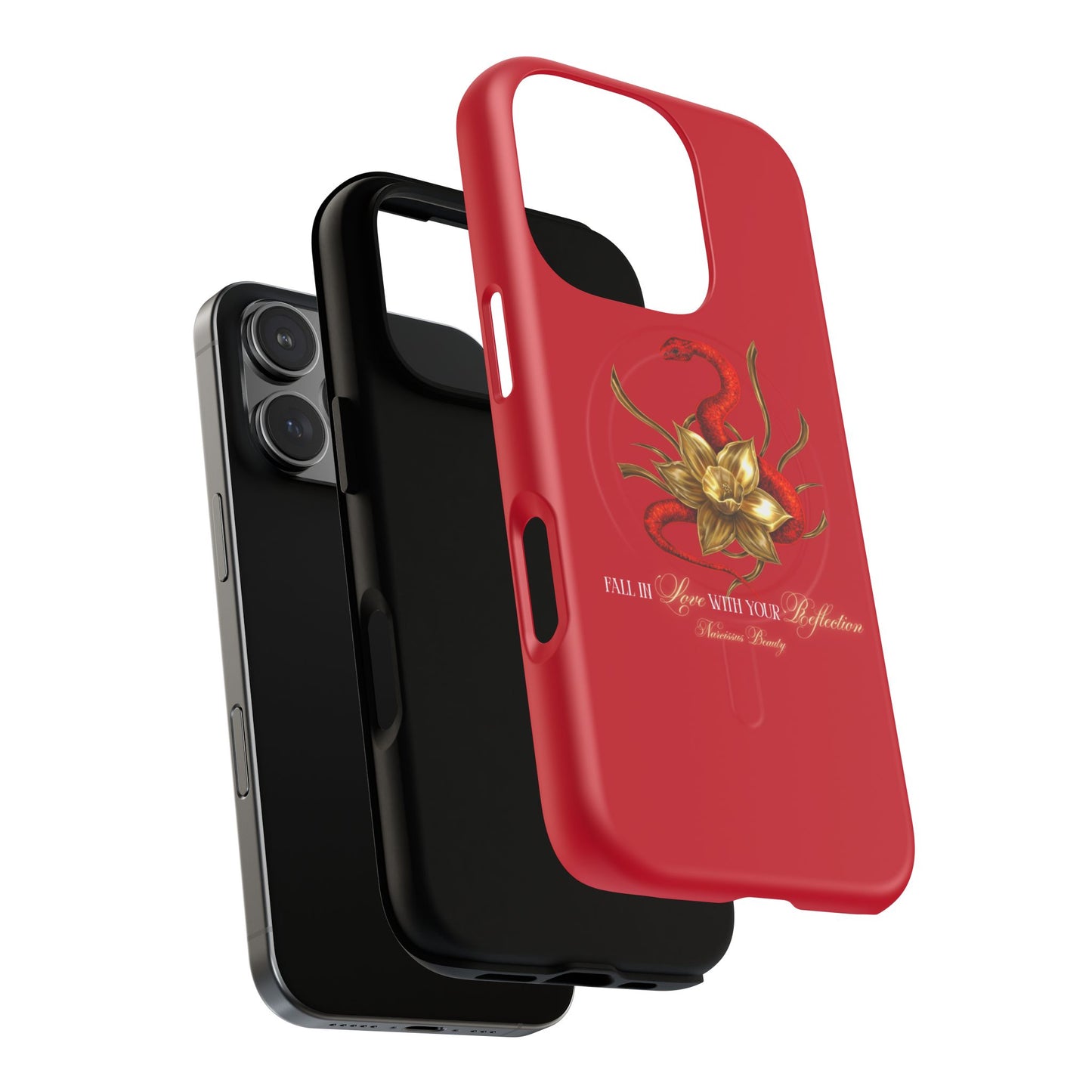 "Snake in the Garden" Tough Phone Case (Red)