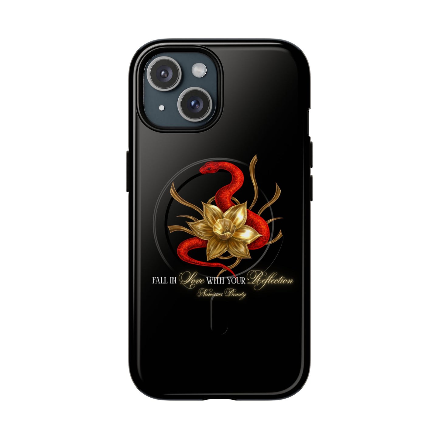 "Snake in the Garden" Tough Phone Case (Black)