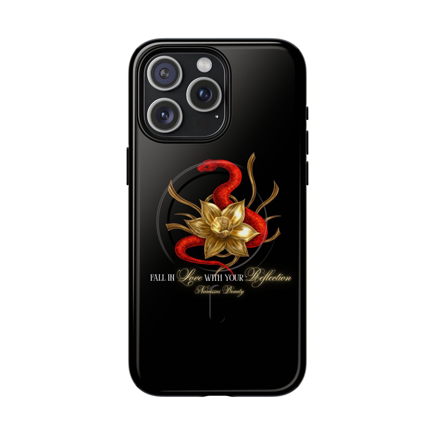 "Snake in the Garden" Tough Phone Case (Black)