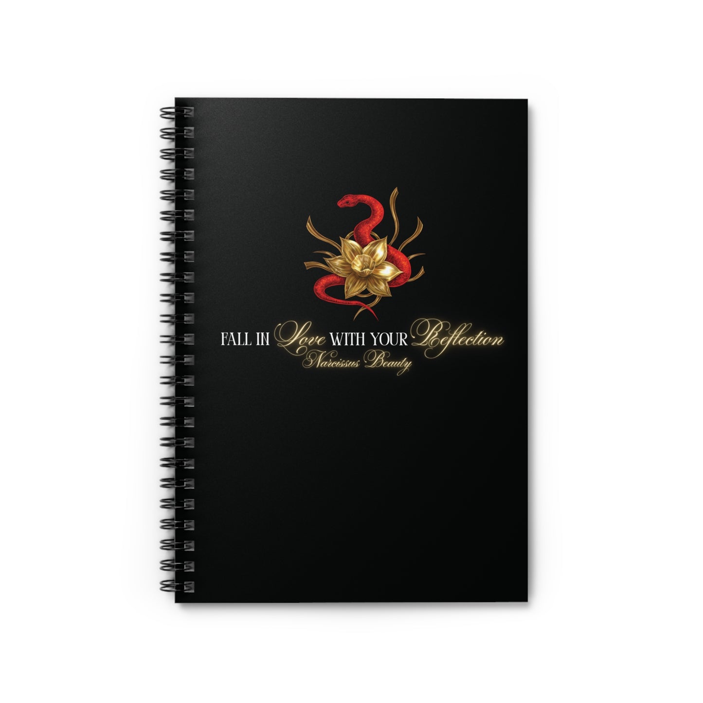 "Snake in the Garden" Spiral Wide-Ruled Notebook