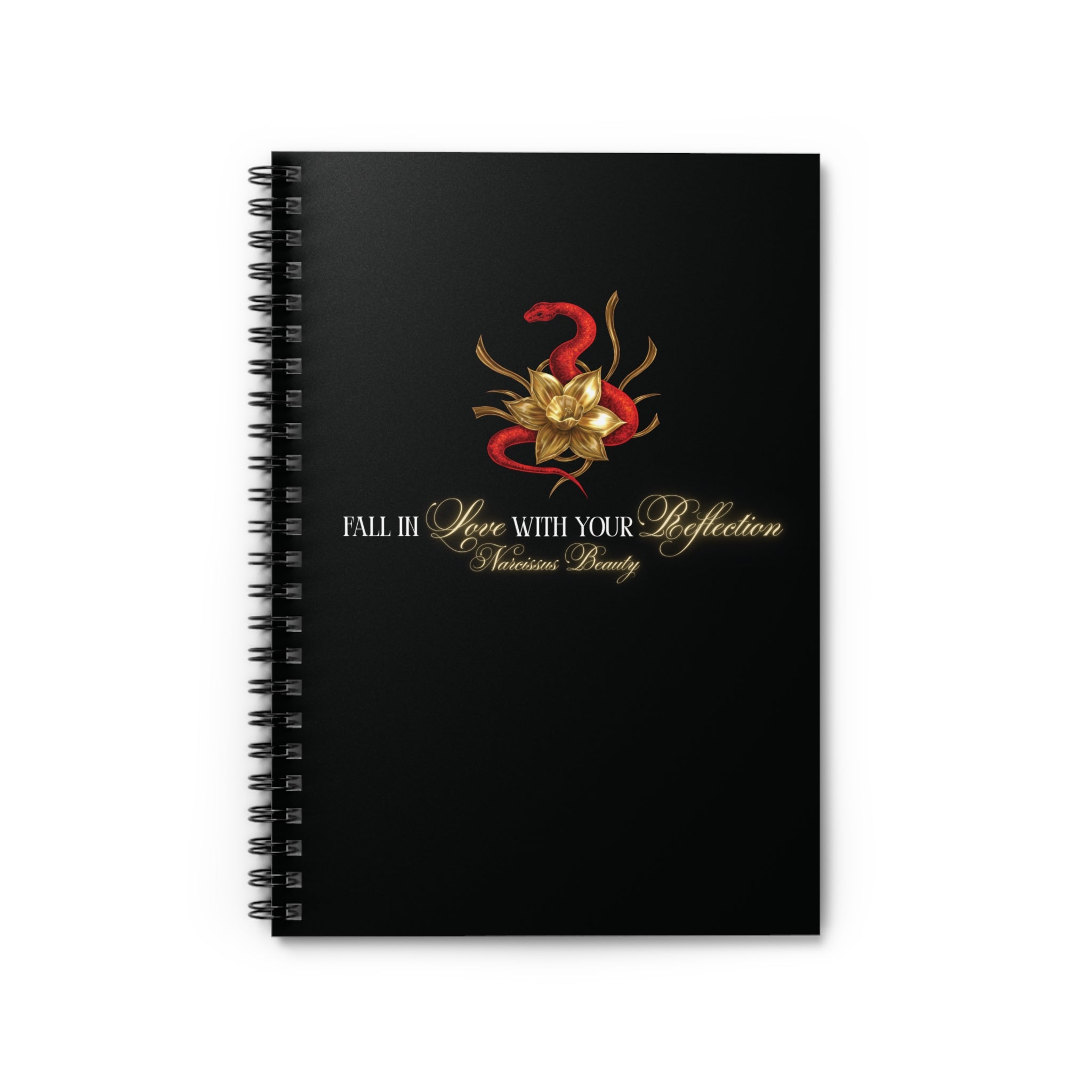 "Snake in the Garden" Spiral Wide-Ruled Notebook