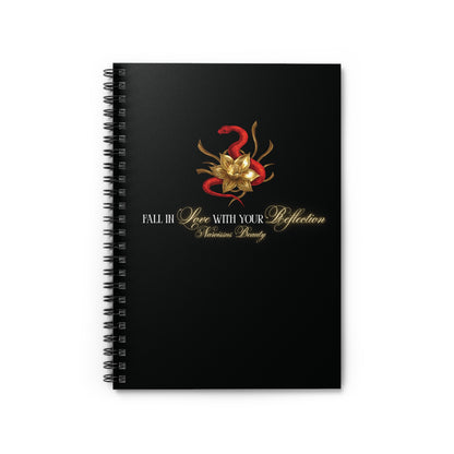 "Snake in the Garden" Spiral Wide-Ruled Notebook