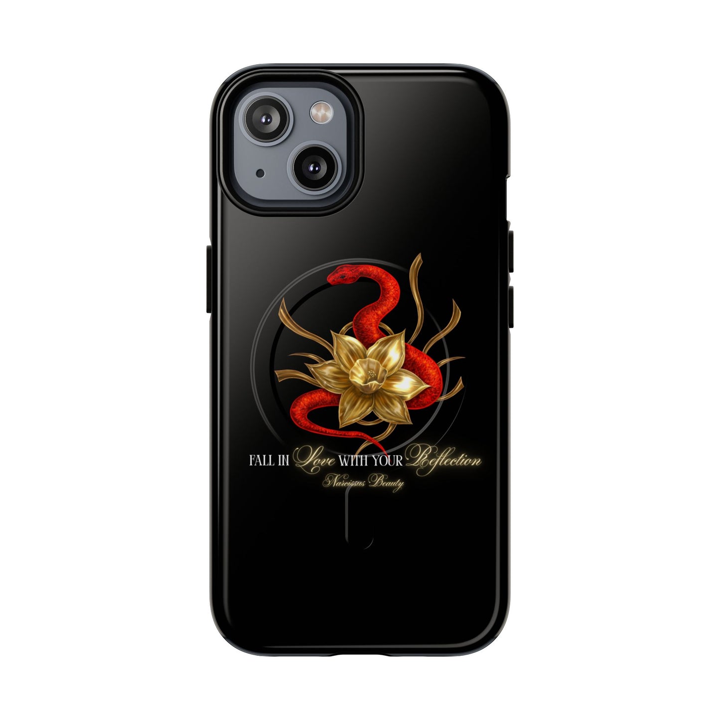 "Snake in the Garden" Tough Phone Case (Black)
