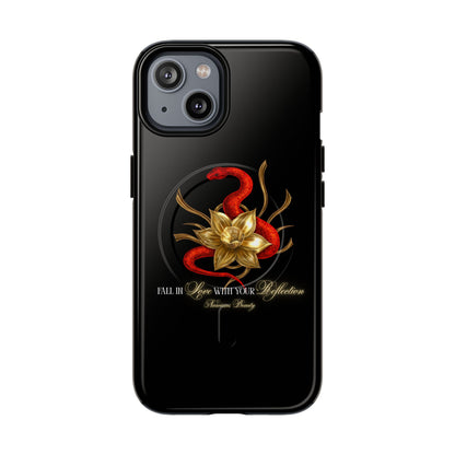 "Snake in the Garden" Tough Phone Case (Black)