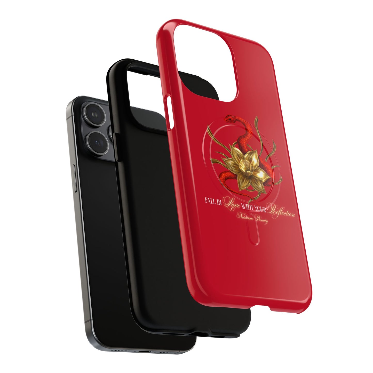 "Snake in the Garden" Tough Phone Case (Red)