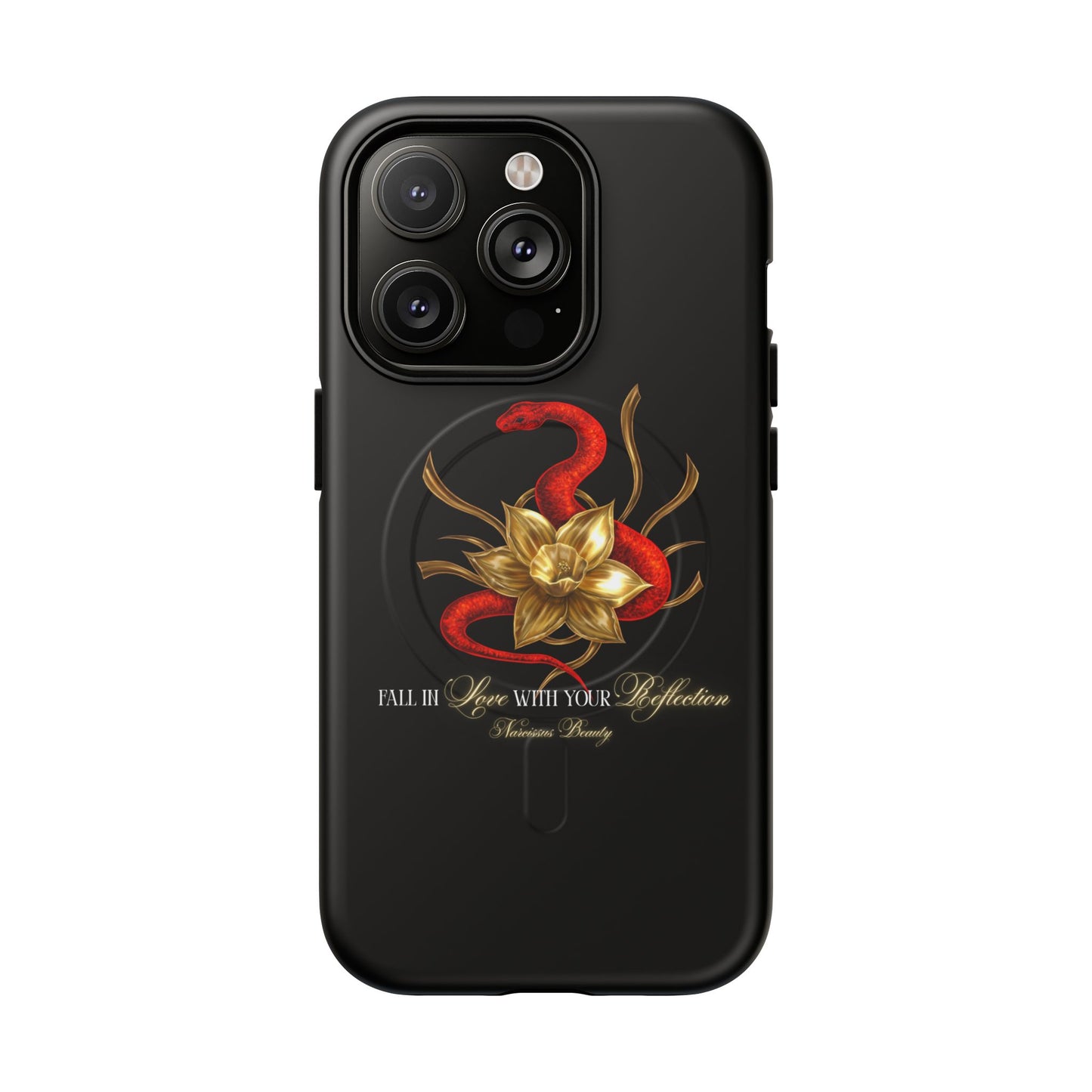 "Snake in the Garden" Tough Phone Case (Black)