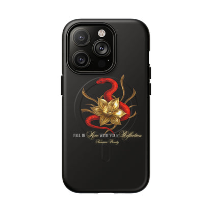 "Snake in the Garden" Tough Phone Case (Black)
