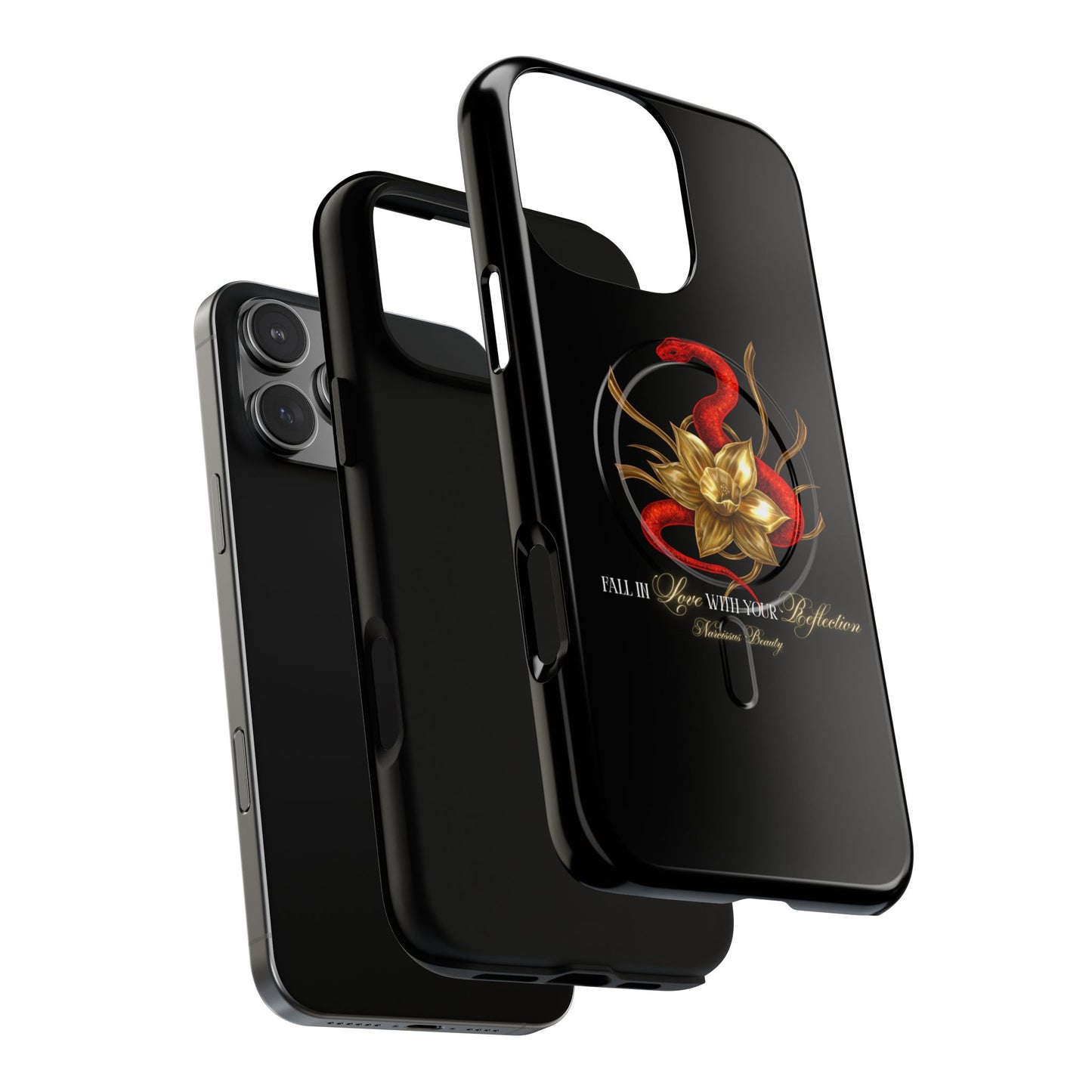"Snake in the Garden" Tough Phone Case (Black)