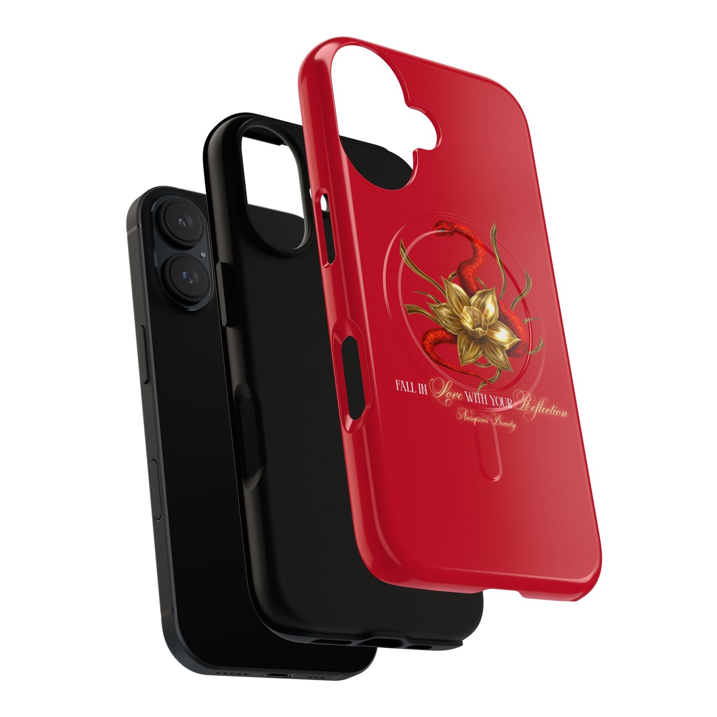 "Snake in the Garden" Tough Phone Case (Red)
