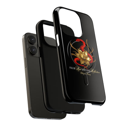 "Snake in the Garden" Tough Phone Case (Black)