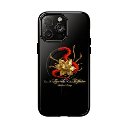 "Snake in the Garden" Tough Phone Case (Black)