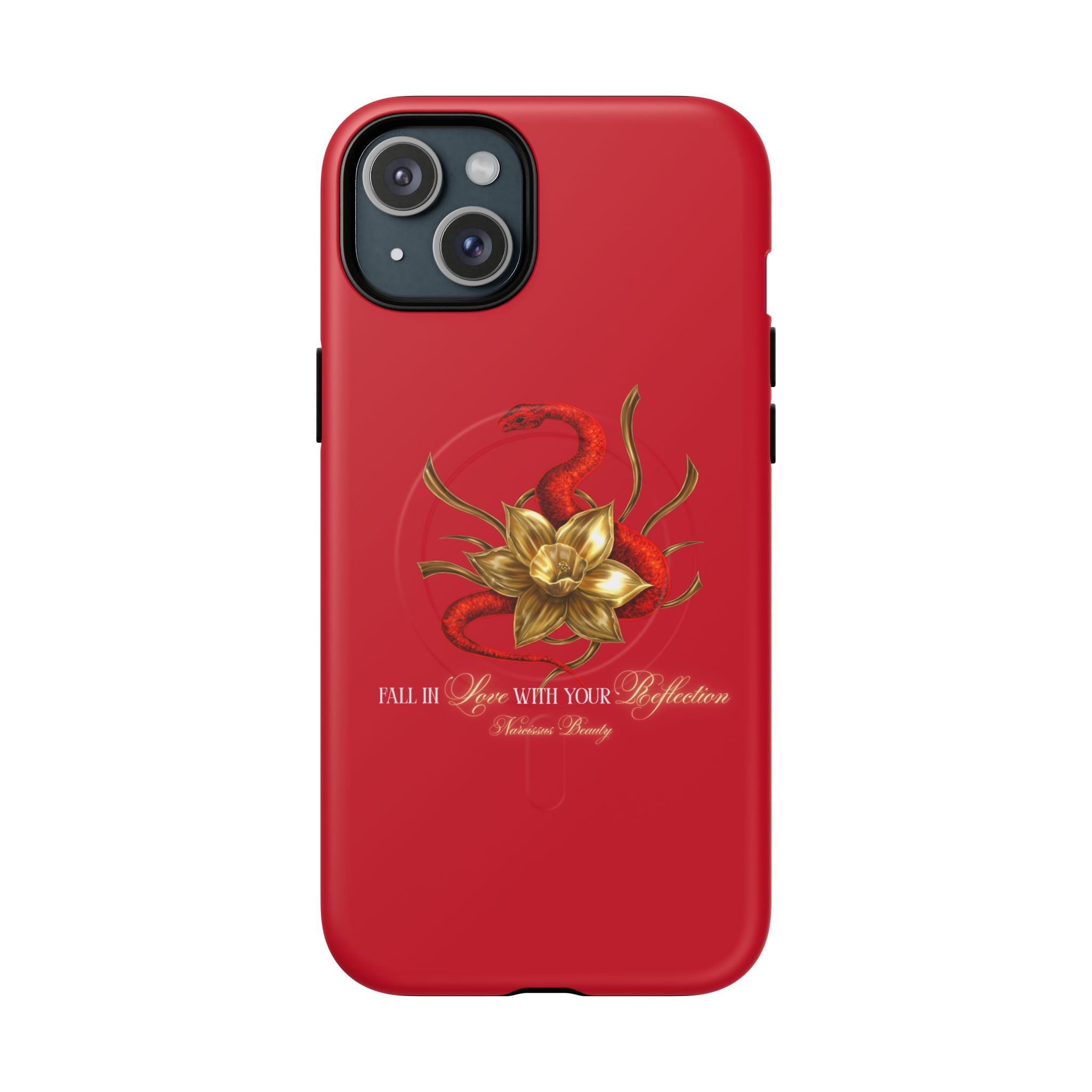 "Snake in the Garden" Tough Phone Case (Red)