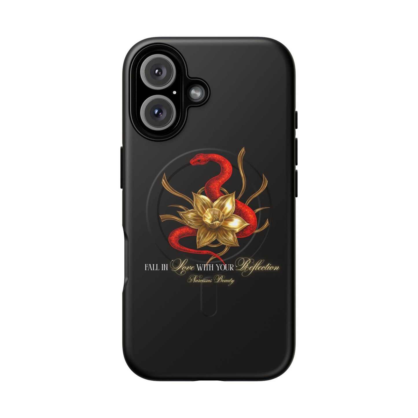 "Snake in the Garden" Tough Phone Case (Black)