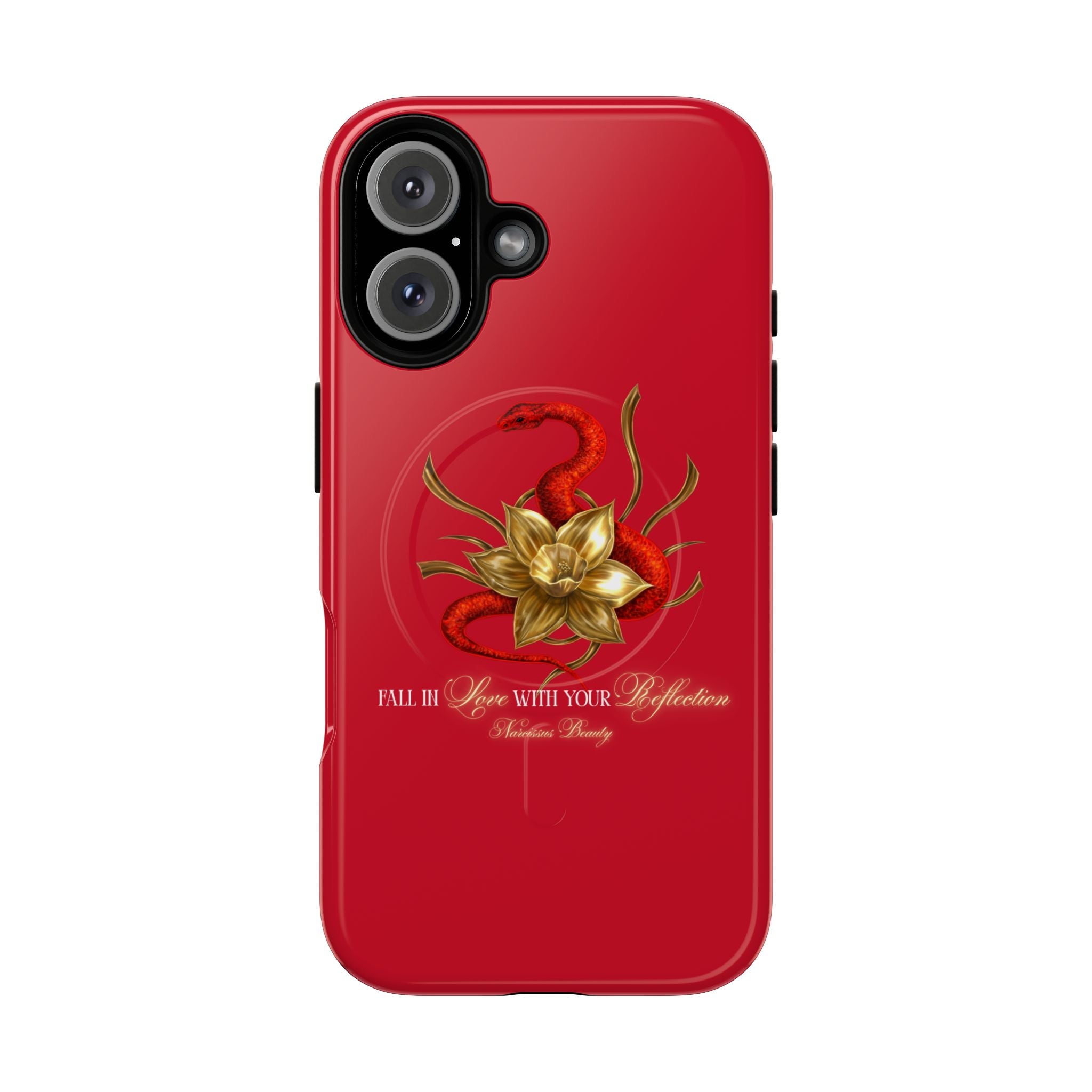 "Snake in the Garden" Tough Phone Case (Red)