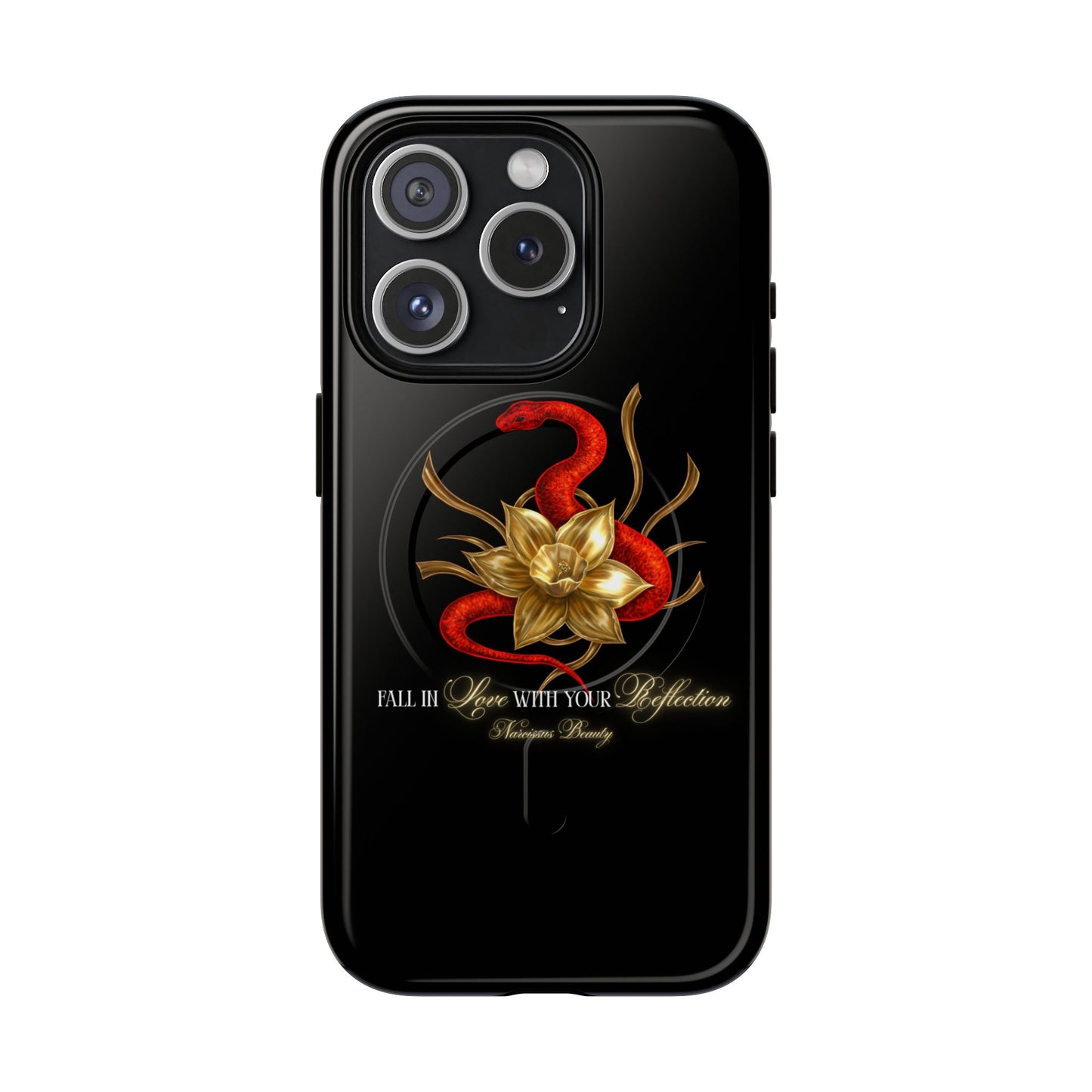 "Snake in the Garden" Tough Phone Case (Black)