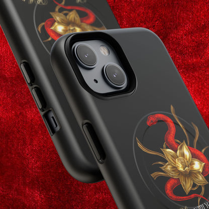 "Snake in the Garden" Tough Phone Case (Black)