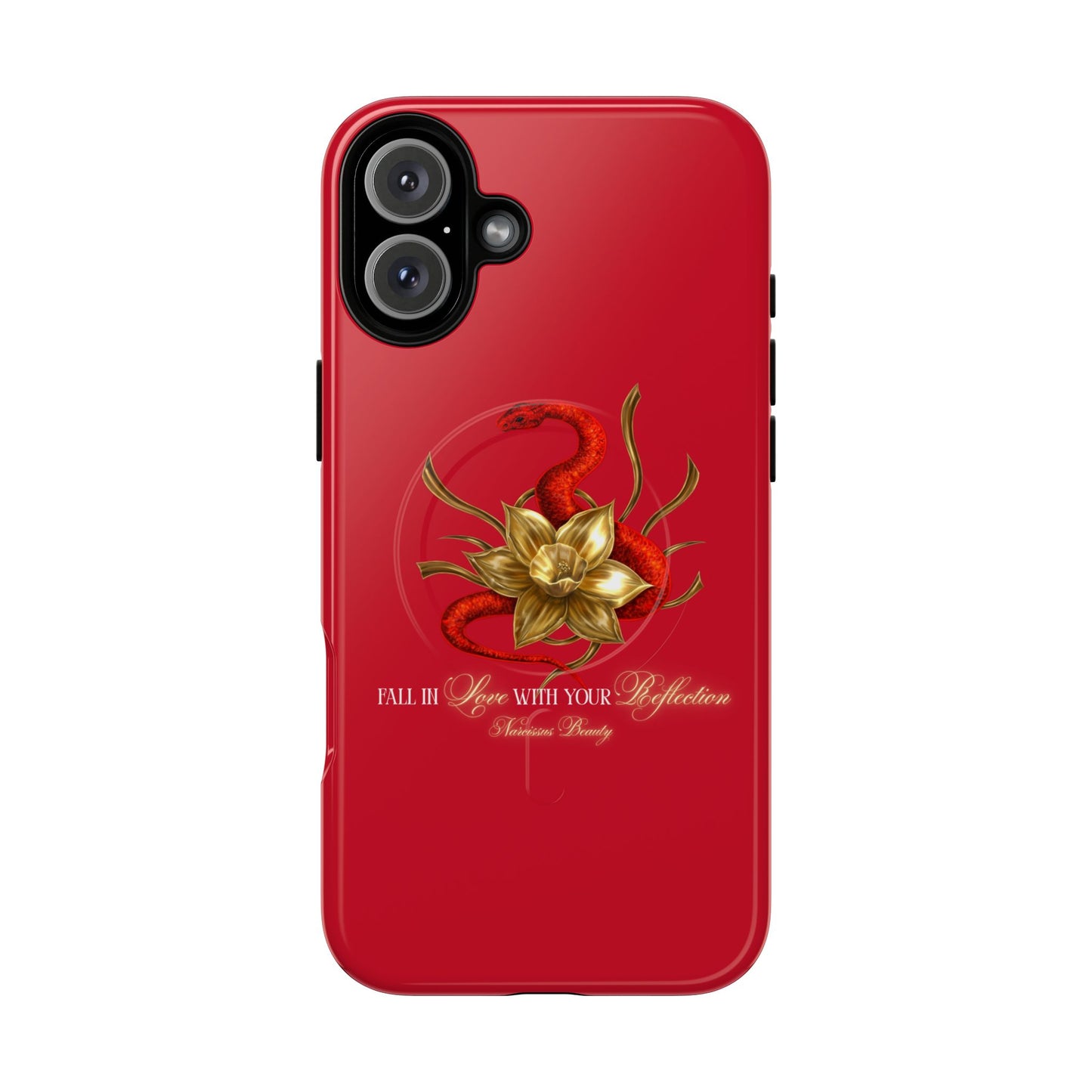 "Snake in the Garden" Tough Phone Case (Red)