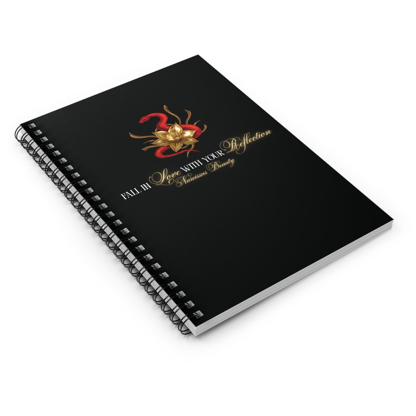 "Snake in the Garden" Spiral Wide-Ruled Notebook