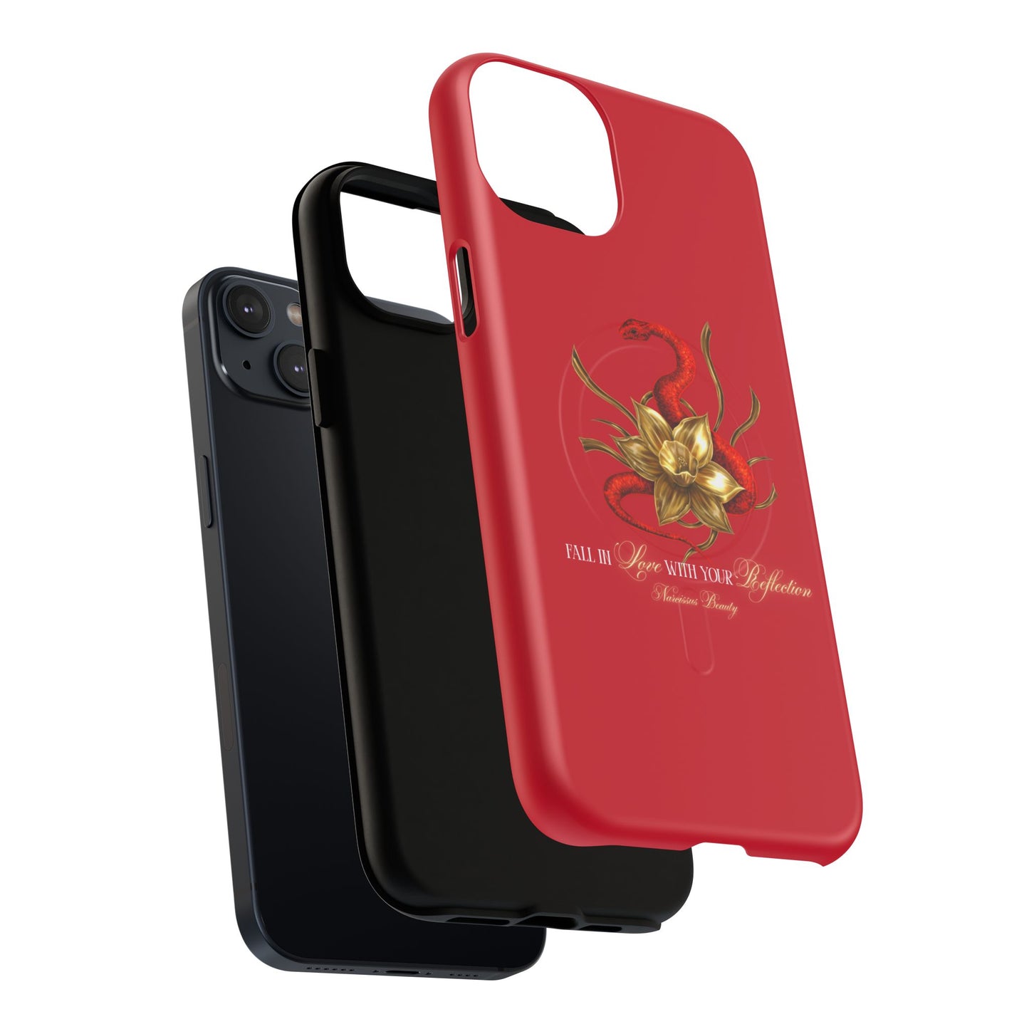"Snake in the Garden" Tough Phone Case (Red)