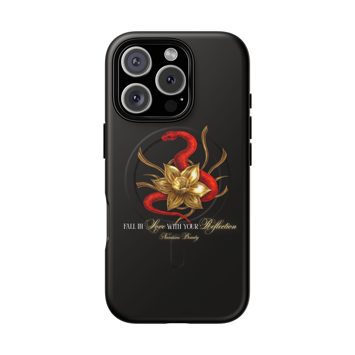 "Snake in the Garden" Tough Phone Case (Black)