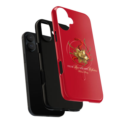 "Snake in the Garden" Tough Phone Case (Red)