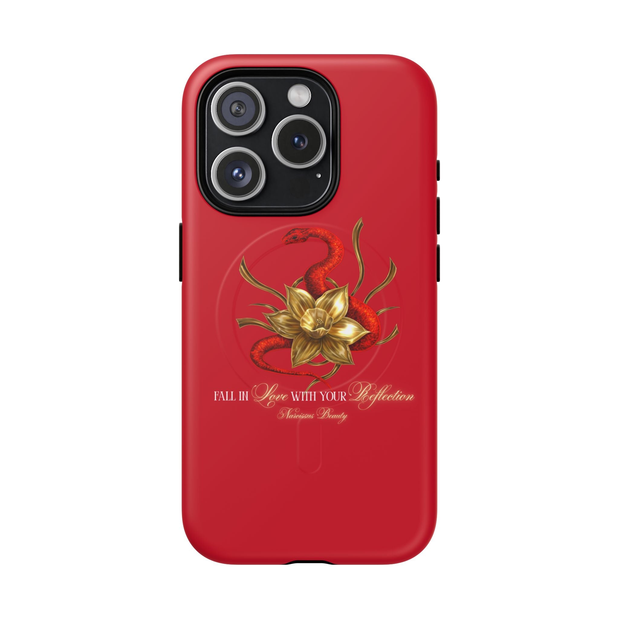 "Snake in the Garden" Tough Phone Case (Red)