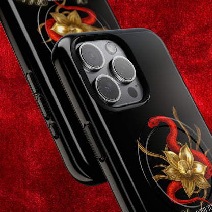 "Snake in the Garden" Tough Phone Case (Black)