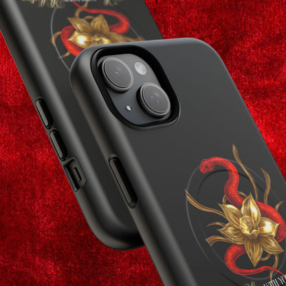 "Snake in the Garden" Tough Phone Case (Black)
