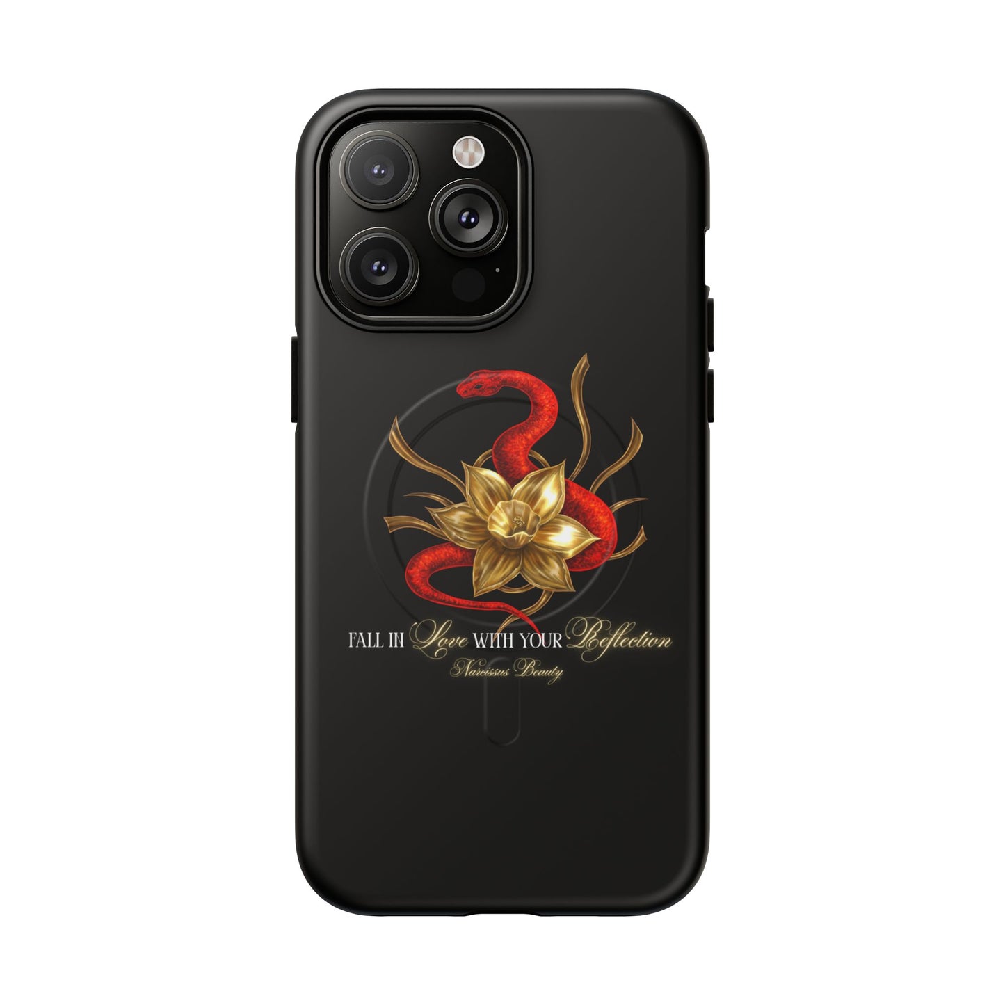 "Snake in the Garden" Tough Phone Case (Black)